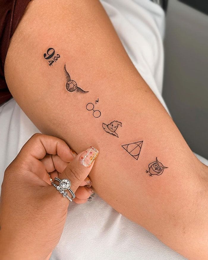 small harry potter tattoo