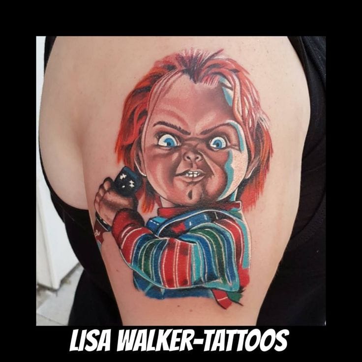 color chucky tattoo