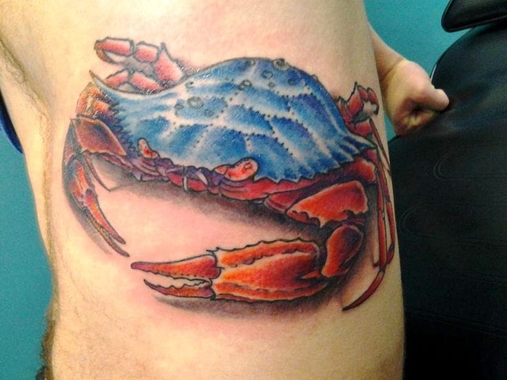 big crab tattoo