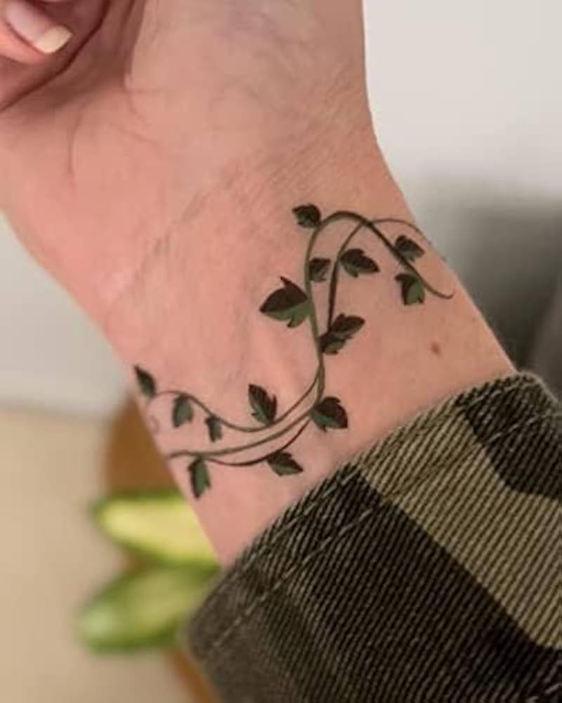 wrist wrap ivy tattoo