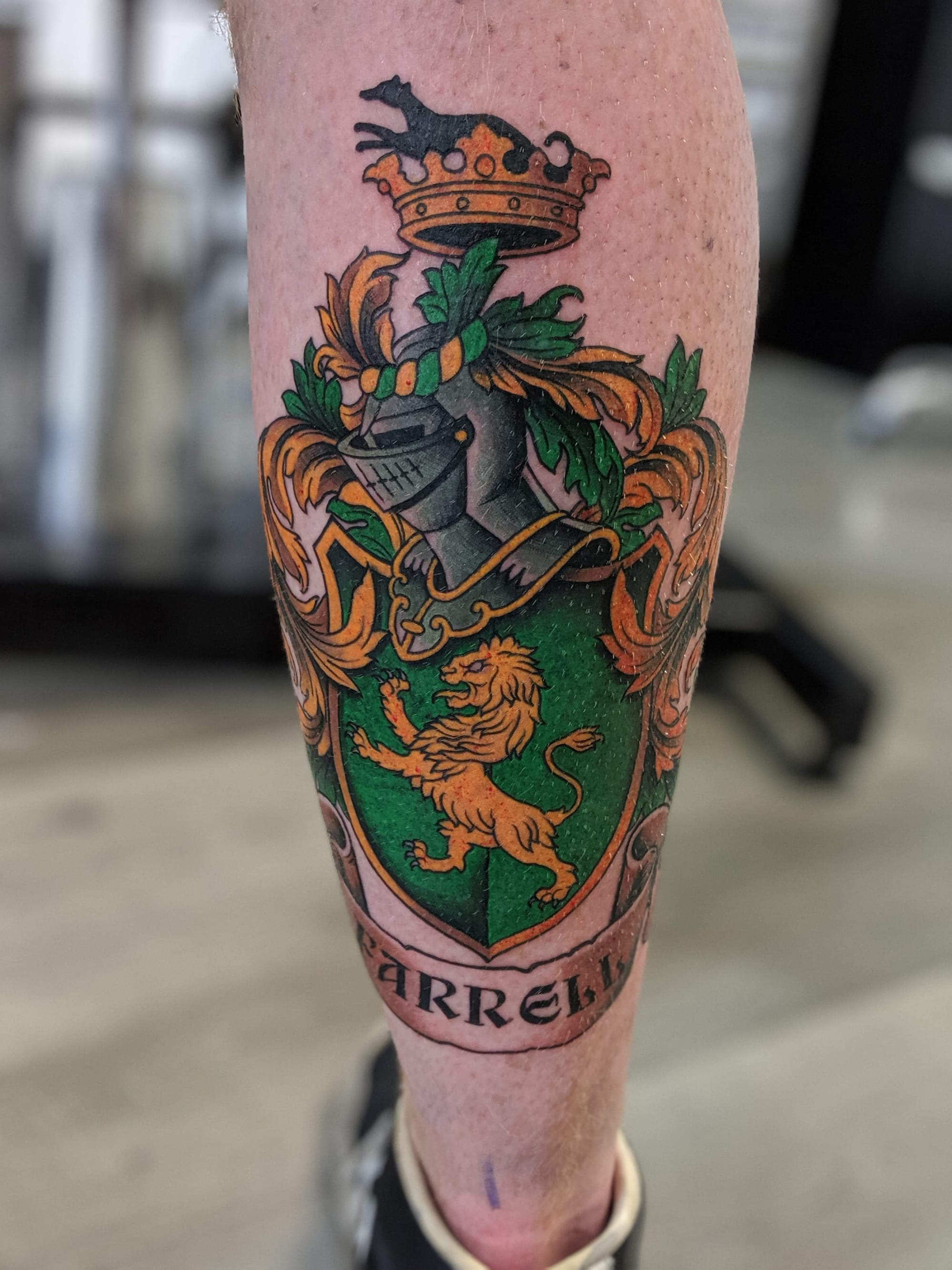 house crest tattoo