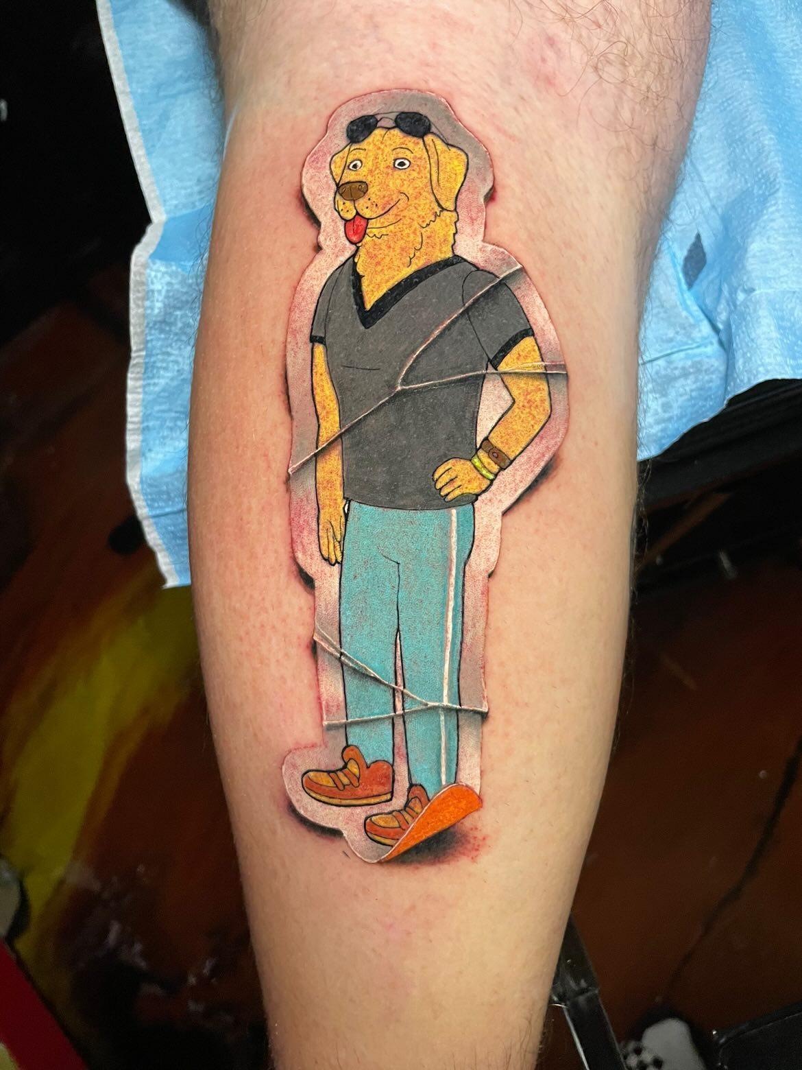 mr. peanutbutter tattoo