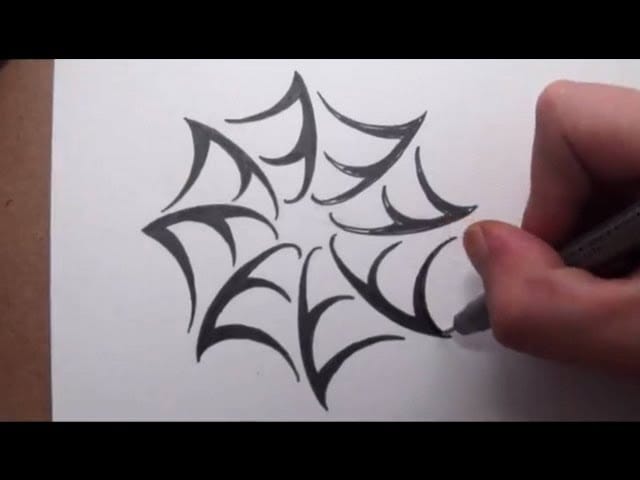 tribal style spider web