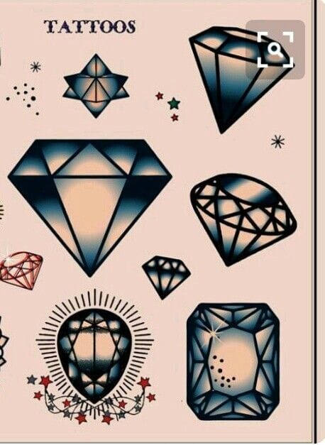 classic diamond tattoo