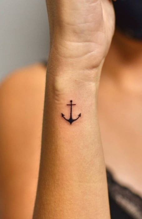 simple anchor tattoo