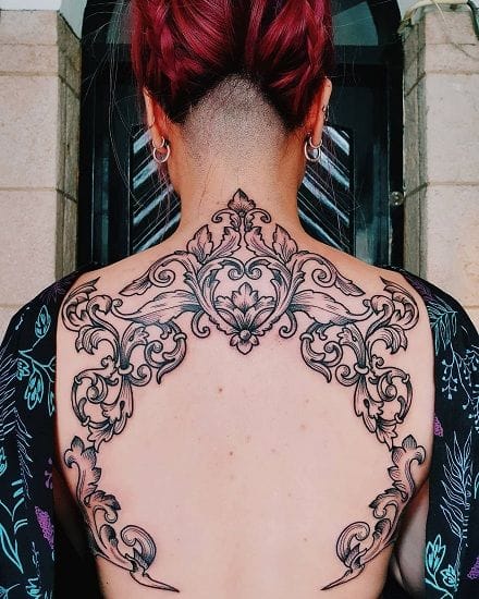 back baroque tattoo