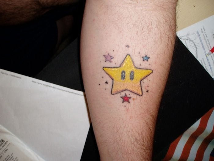 animated star tattoo