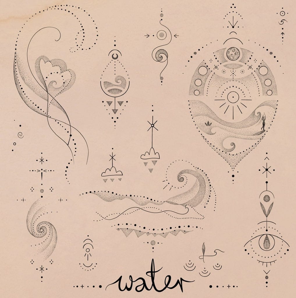 water elements tattoo