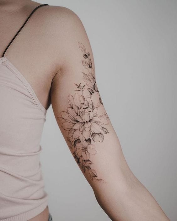 inner bicep ivy tattoo