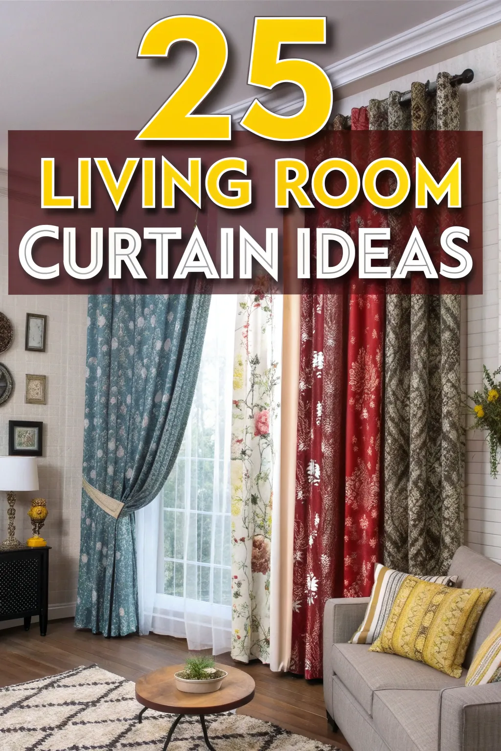25 Living Room Curtain Ideas