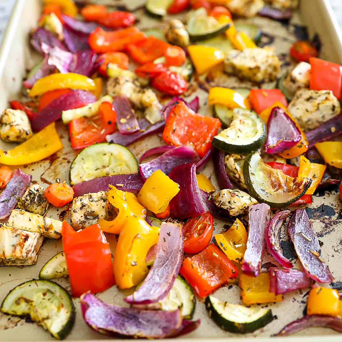 Sheet Pan Mediterranean Vegetables Recipe