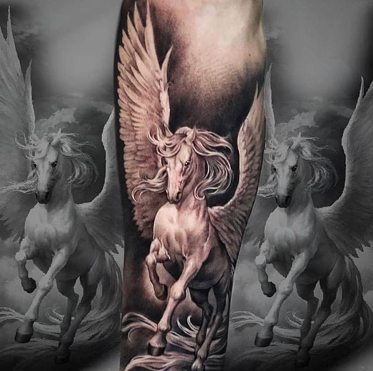 flying pegasus tattoo