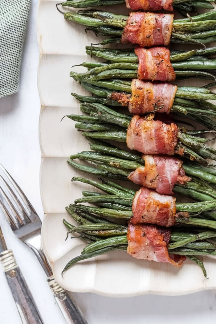 Bacon-Wrapped Green Bean Bundles