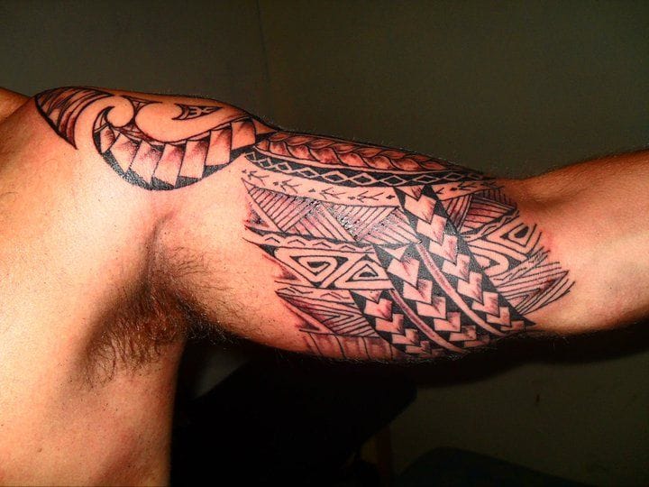 men's inner tribal tattoo