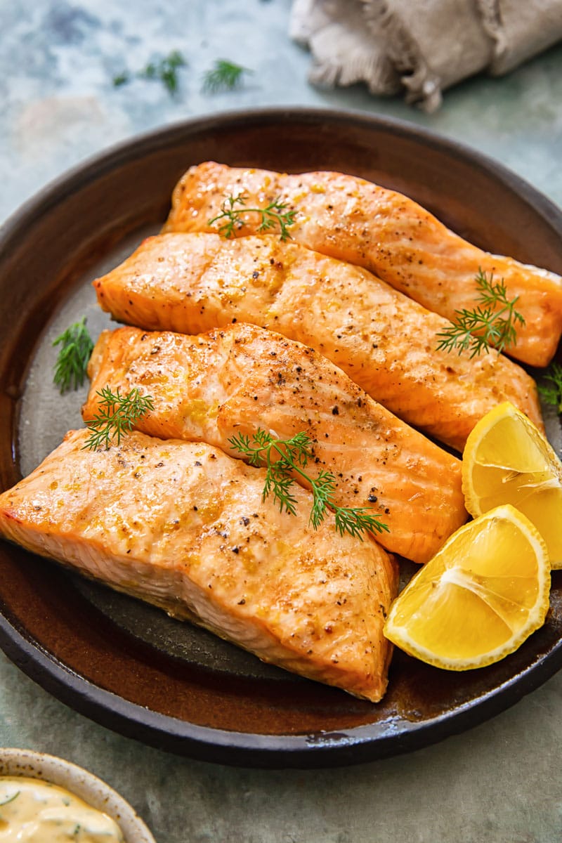 Air Fryer Salmon with Lemon Dill Recipe