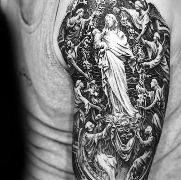 religious baroque tattoo