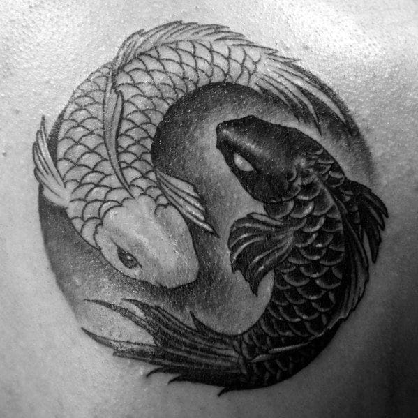 yin yang koi tattoo
