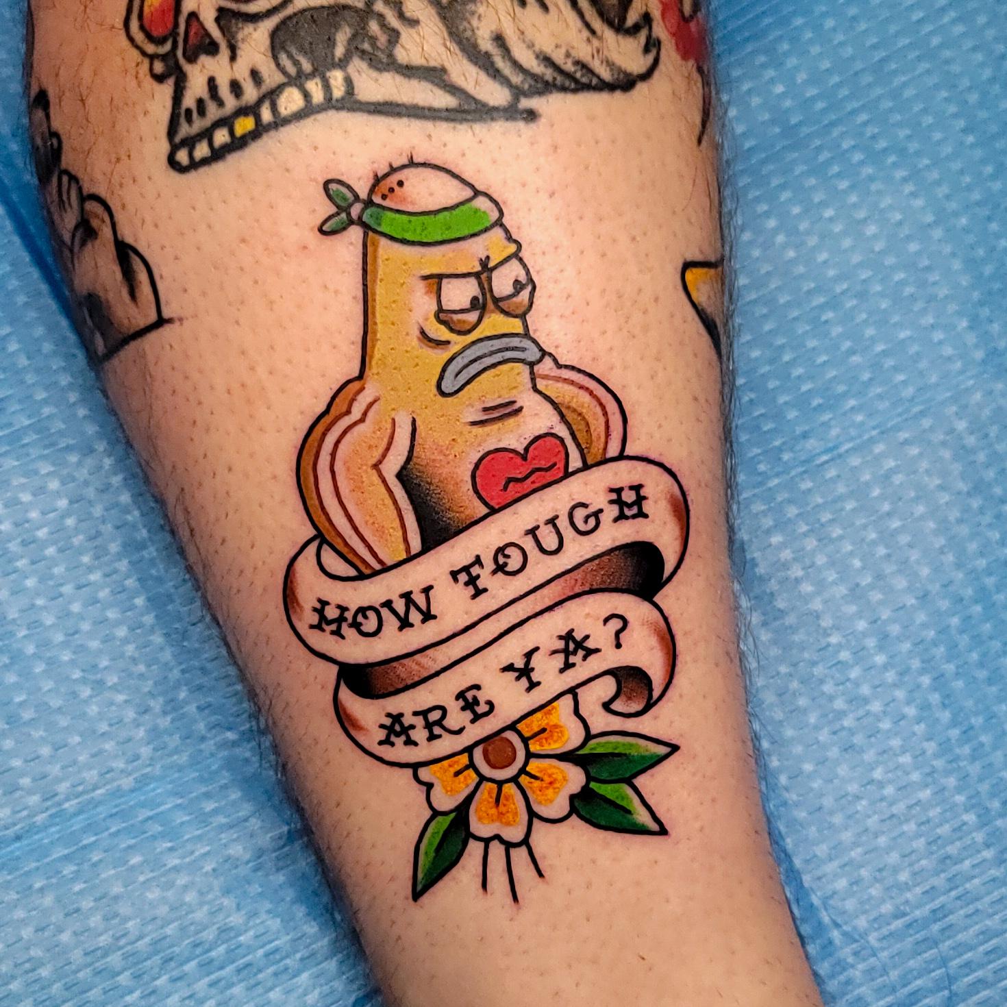 sailor spongebob tattoo