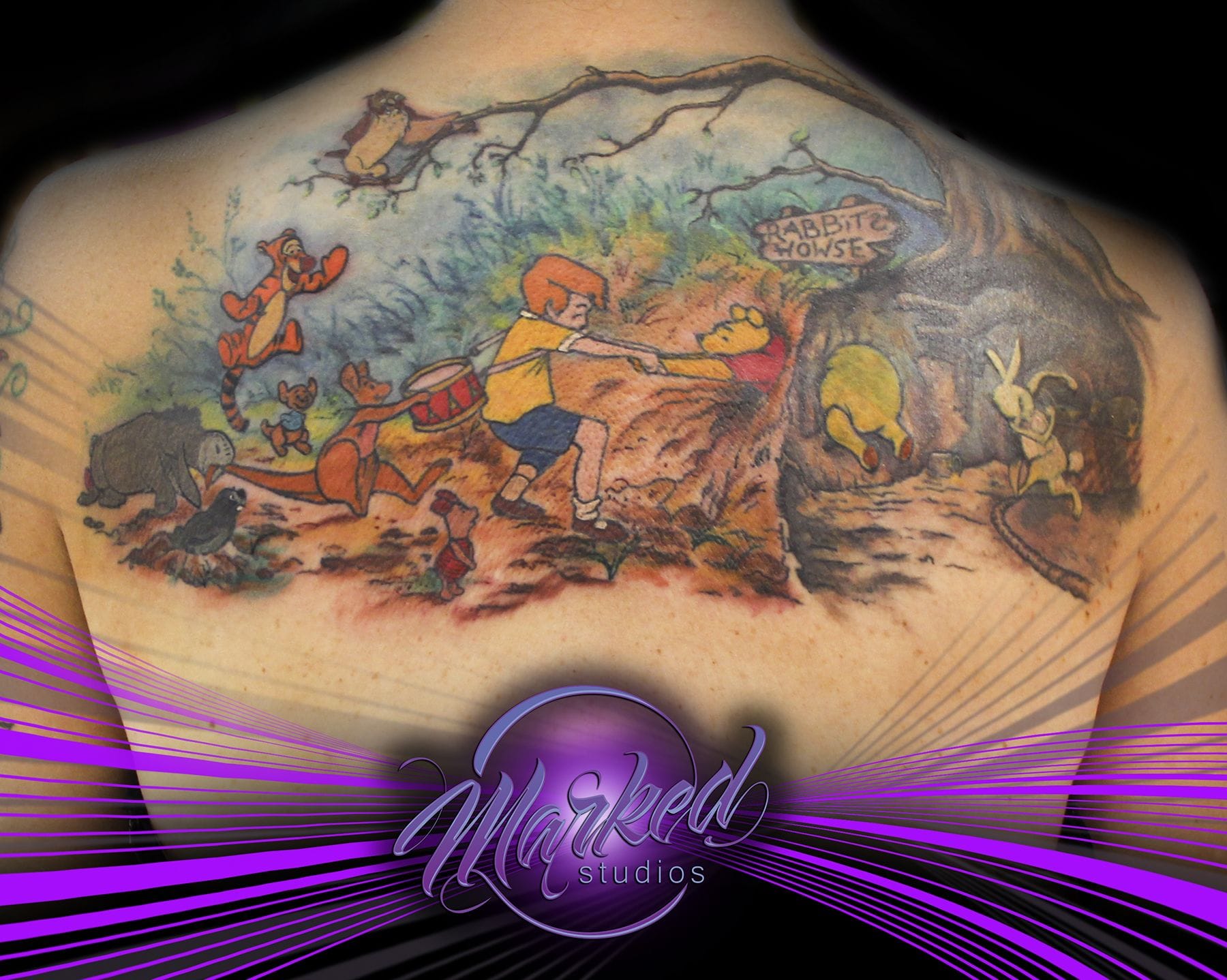 back pooh tattoo