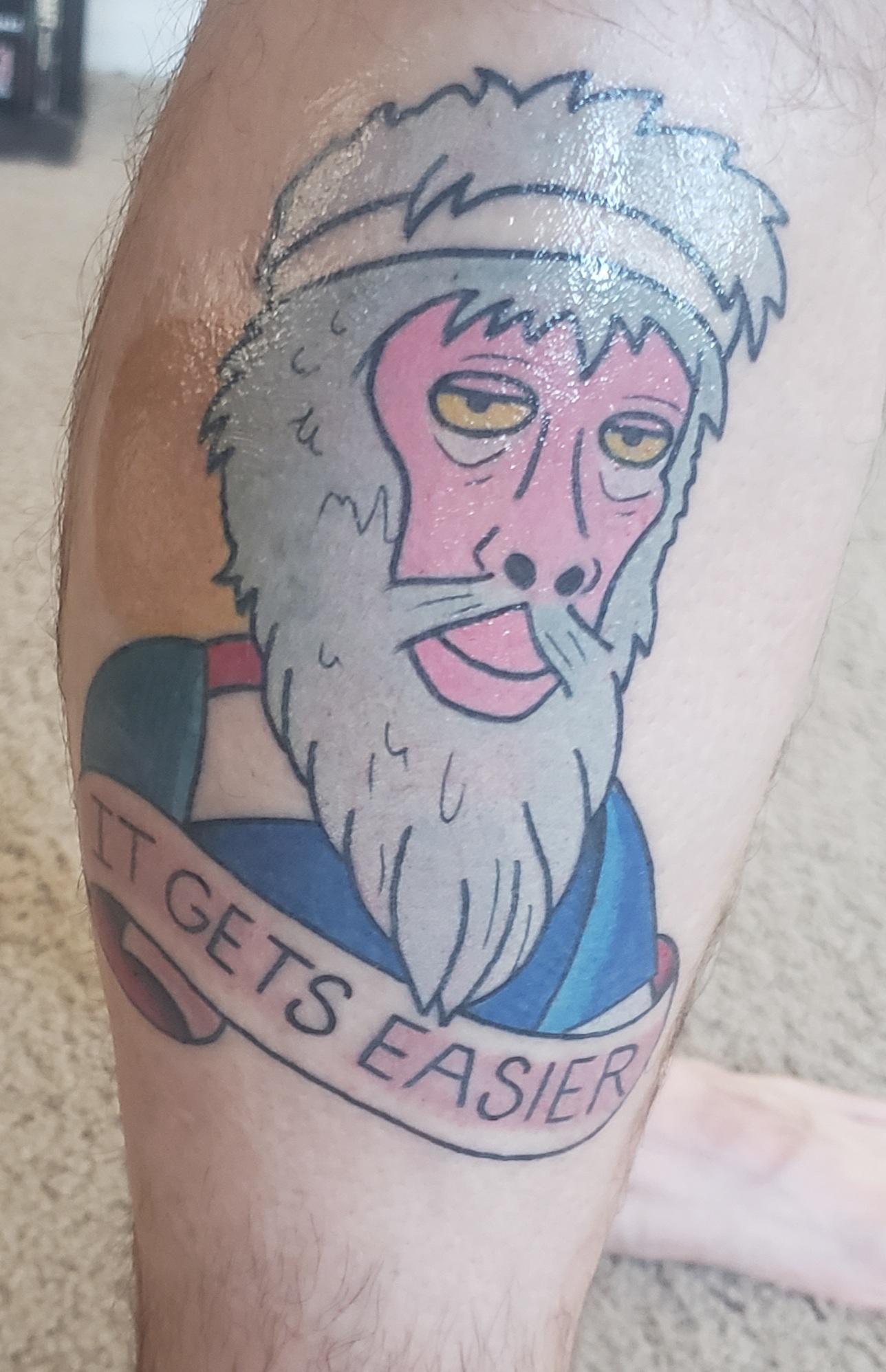 running bojack tattoo