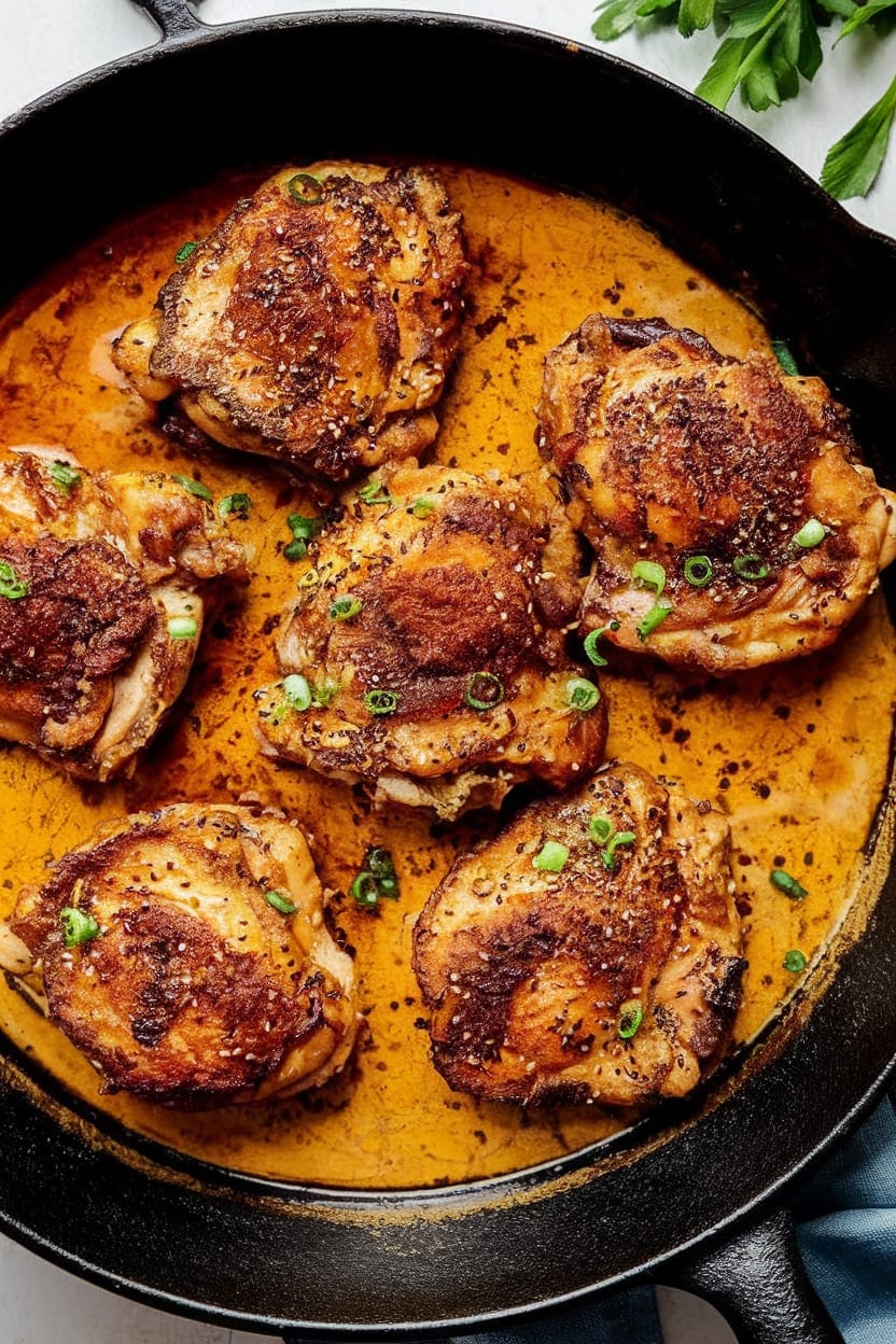 Crispy Skillet Chicken Thighs