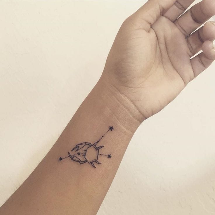 constellation crab tattoo