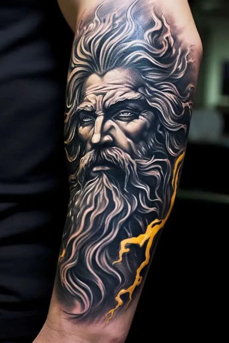 women's zeus arm tattoo