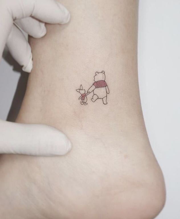 small pooh tattoo