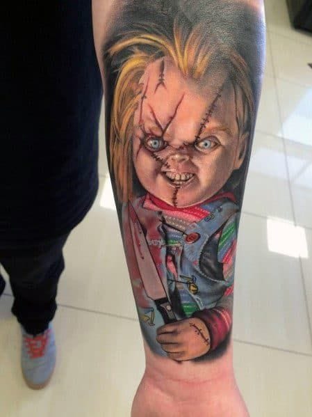 awesome chucky tattoo