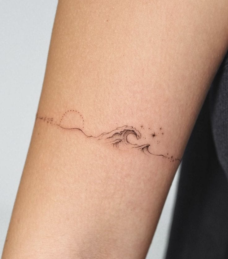 minimalist line tattoo