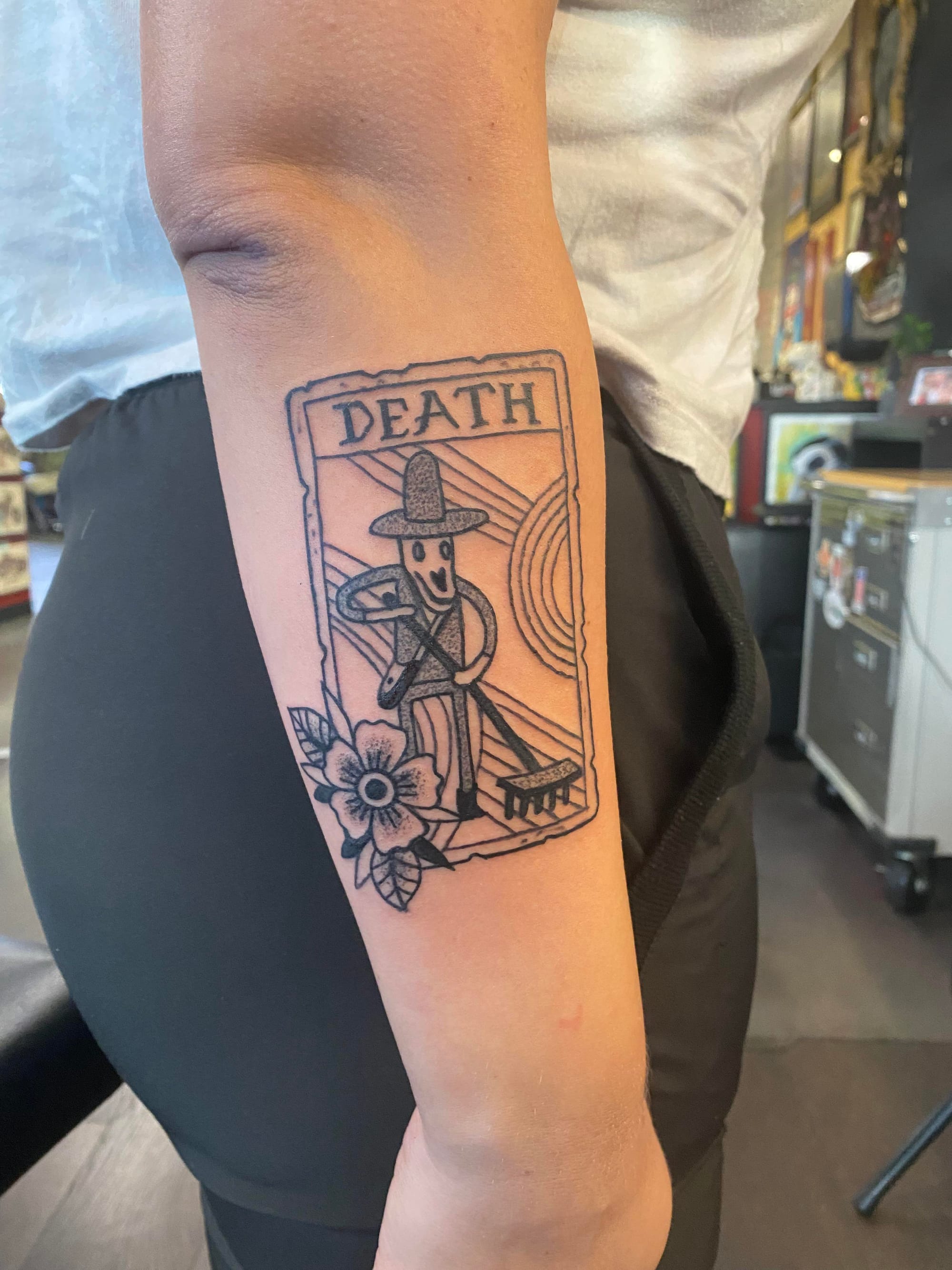 death tarot tattoo