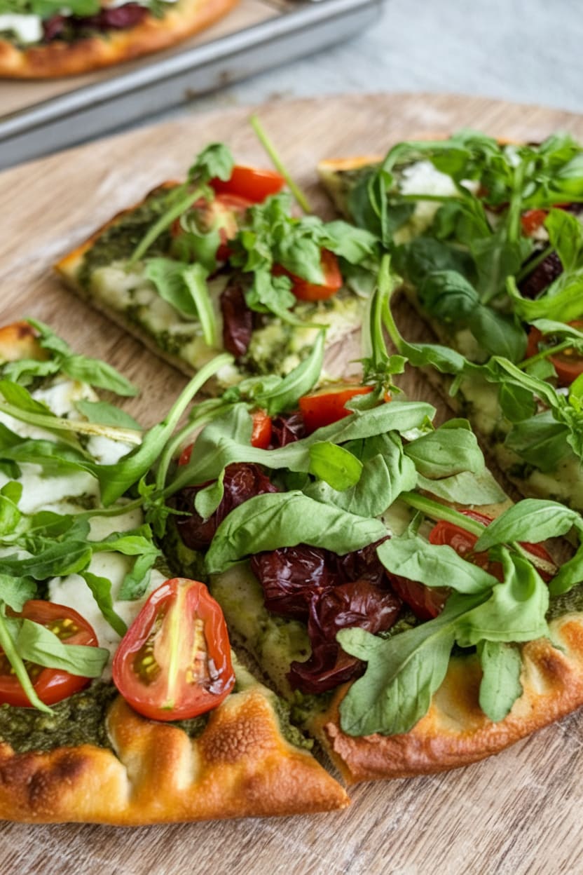 Pesto Flatbread Pizza