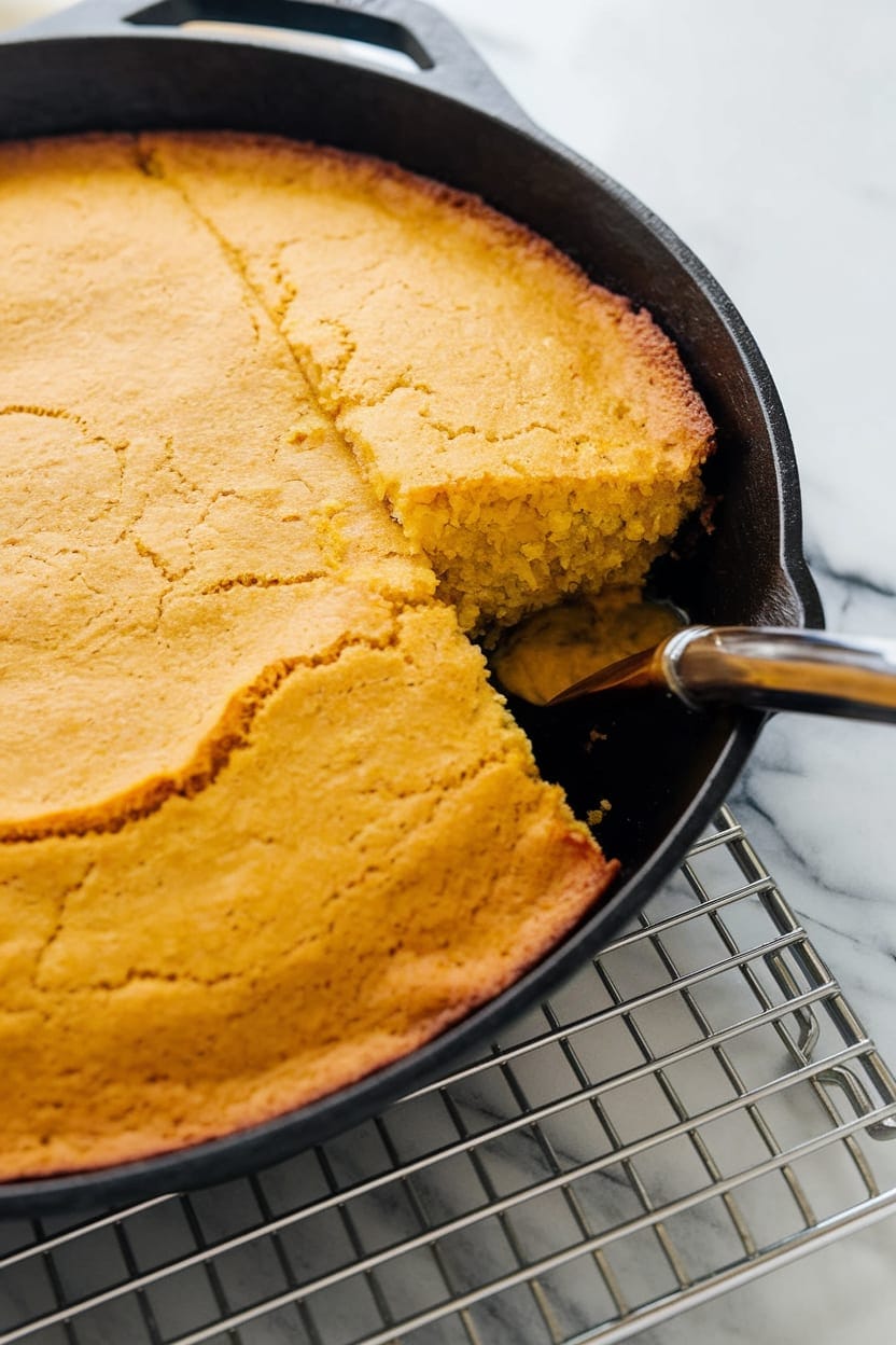 Skillet Cornbread with Honey Butter