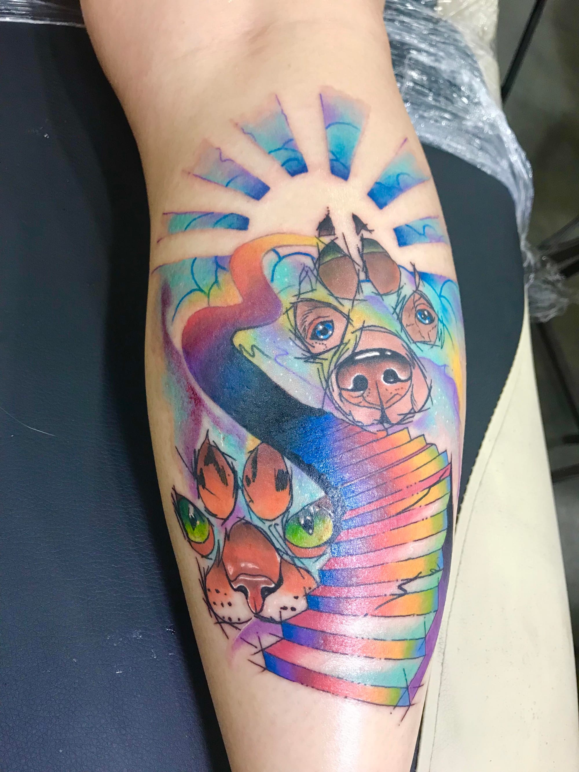 rainbow bridge tattoo