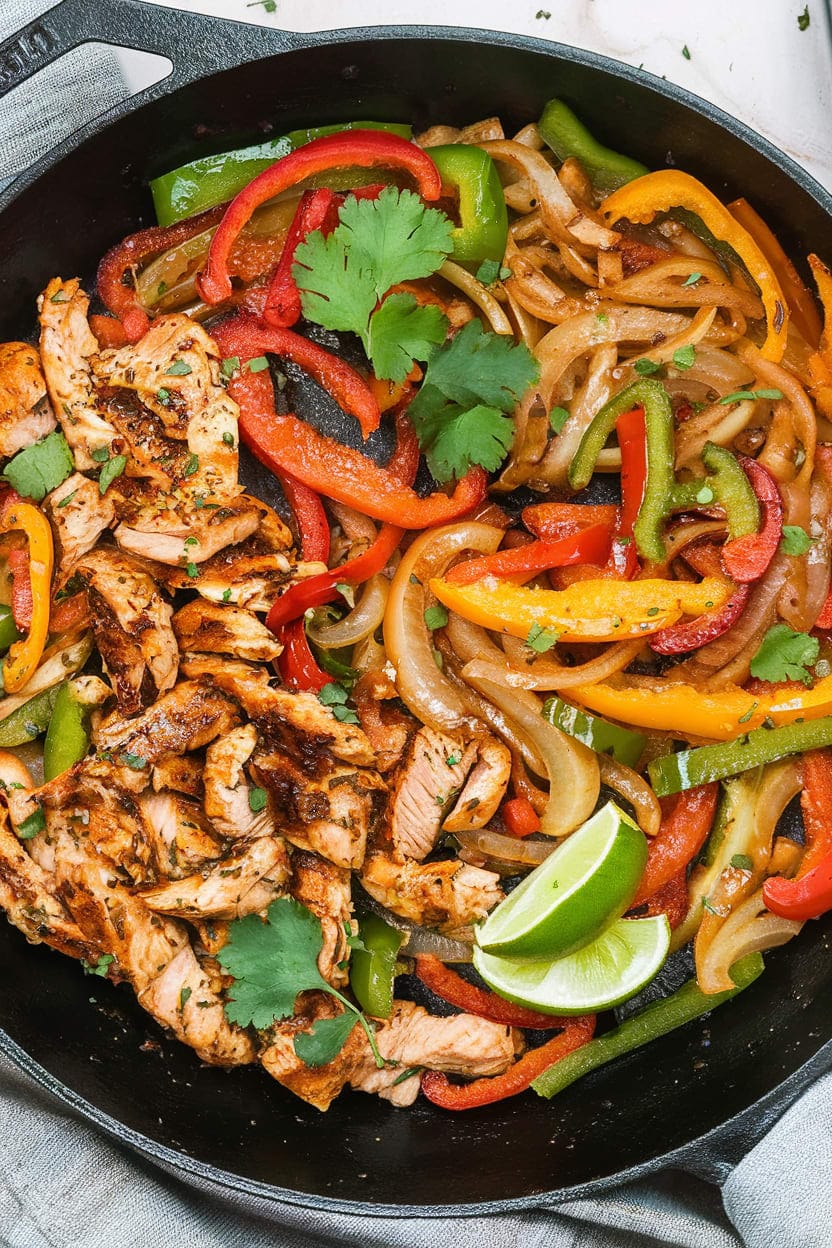 Skillet Chicken Fajitas
