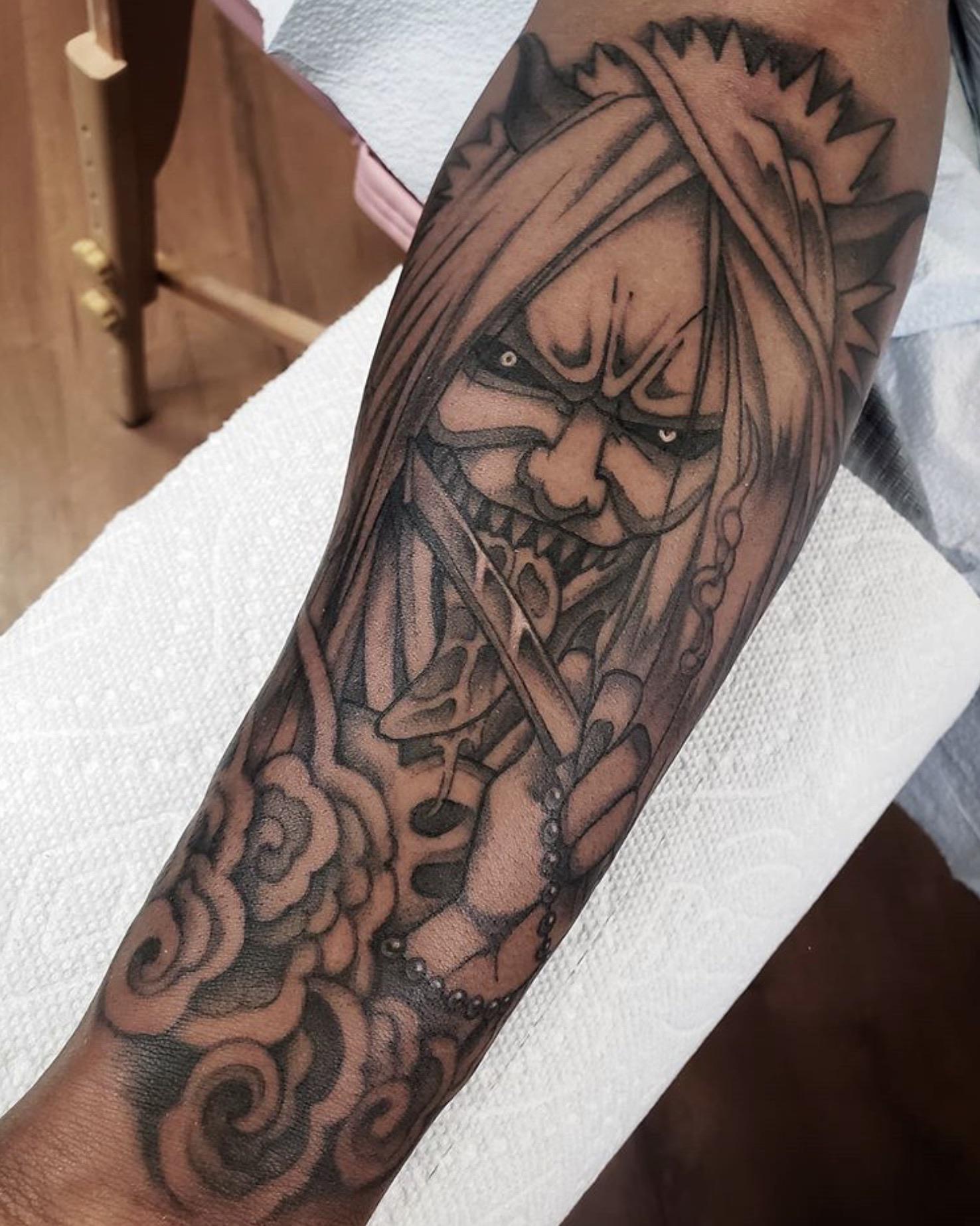 grim reaper shinigami tattoo