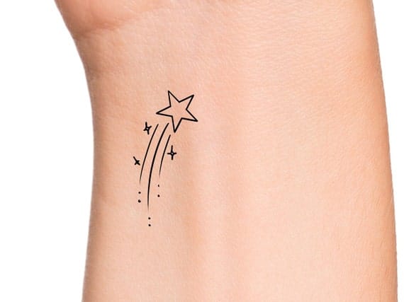 shooting star tattoo