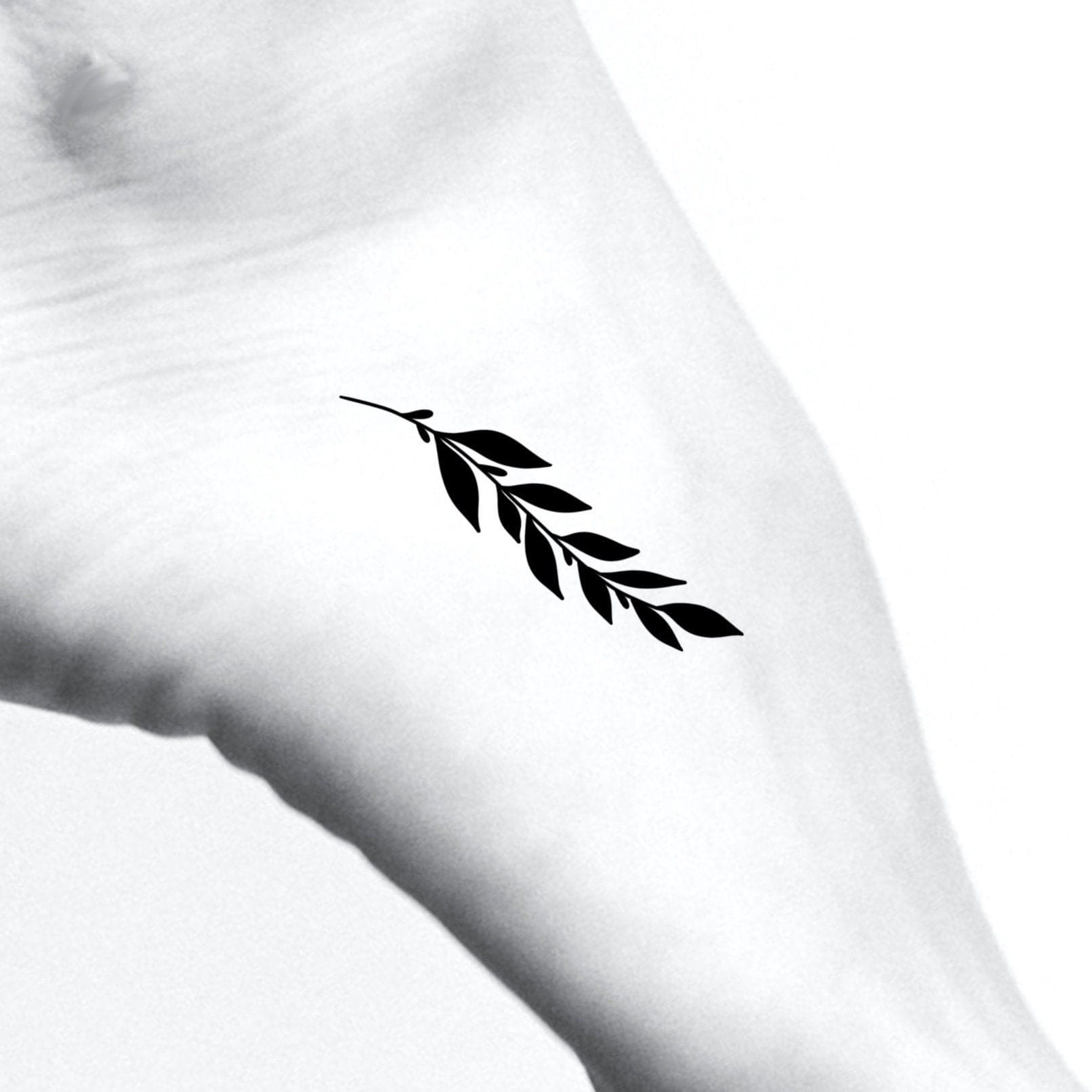 simple vine ivy tattoo