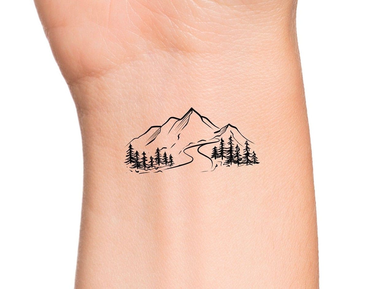 mountain forest tattoo