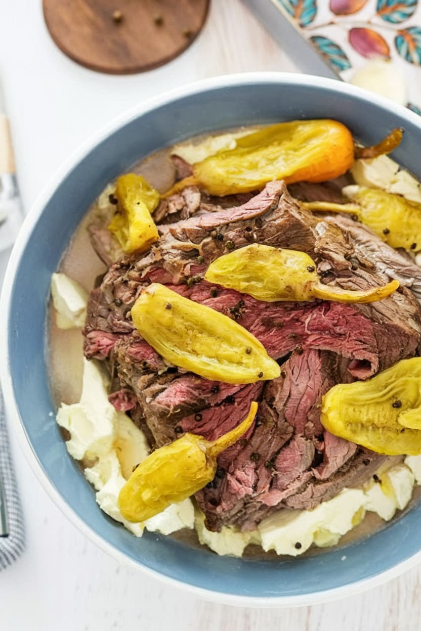 Slow Cooker Mississippi Pot Roast