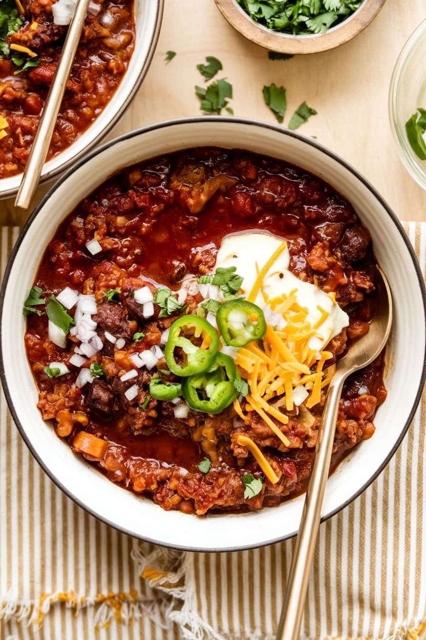 Texas-Style Beef Chili (No Beans)