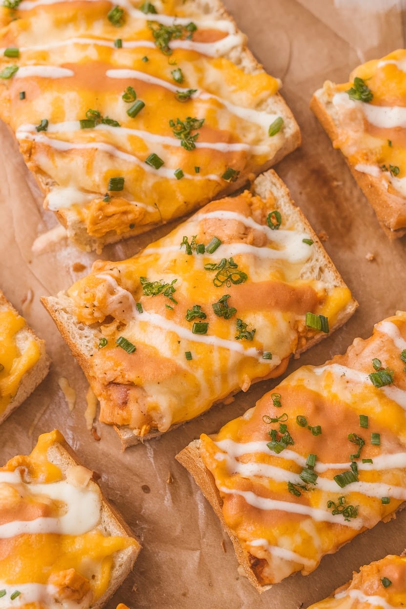 Buffalo Chicken French Bread Pizza