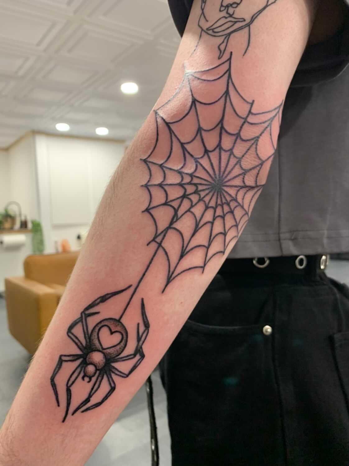 web spider tattoo