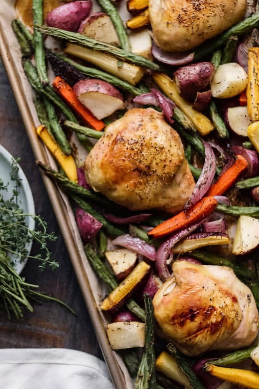 Sheet Pan Roast Chicken & Vegetables