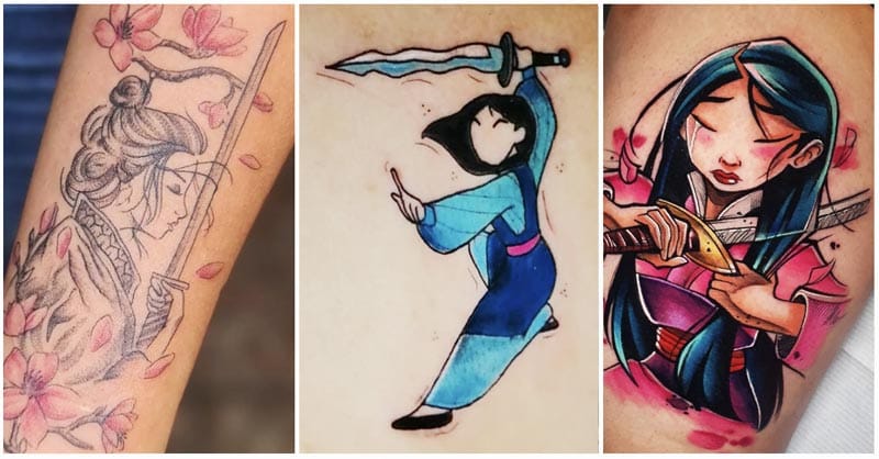 mulan in action tattoo