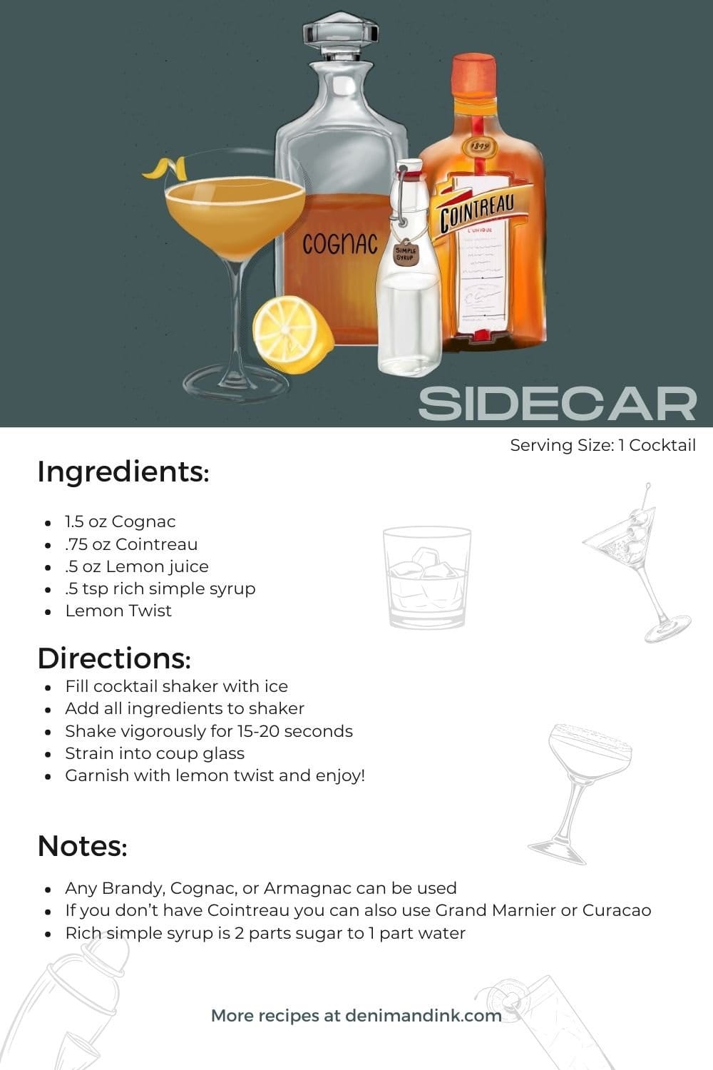 Craft a Sidecar Recipe