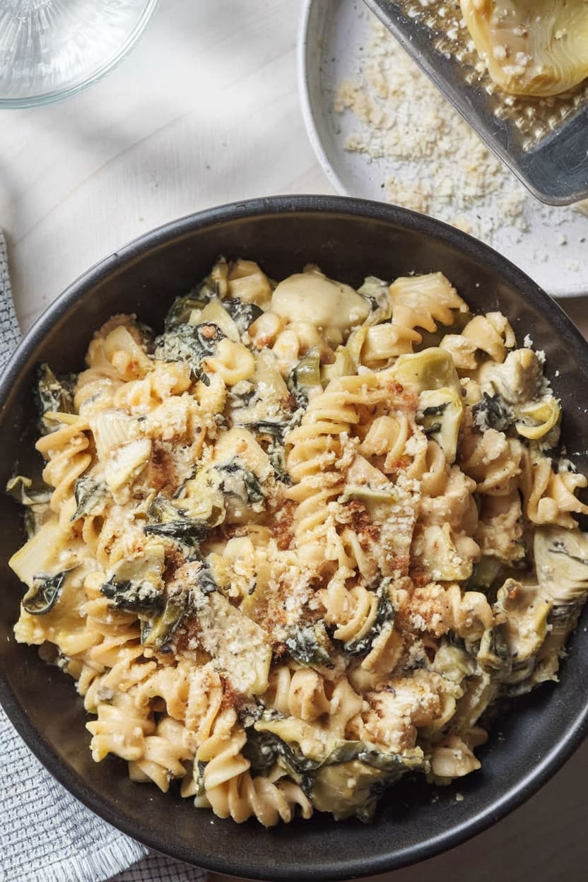 Spinach and Artichoke Pasta