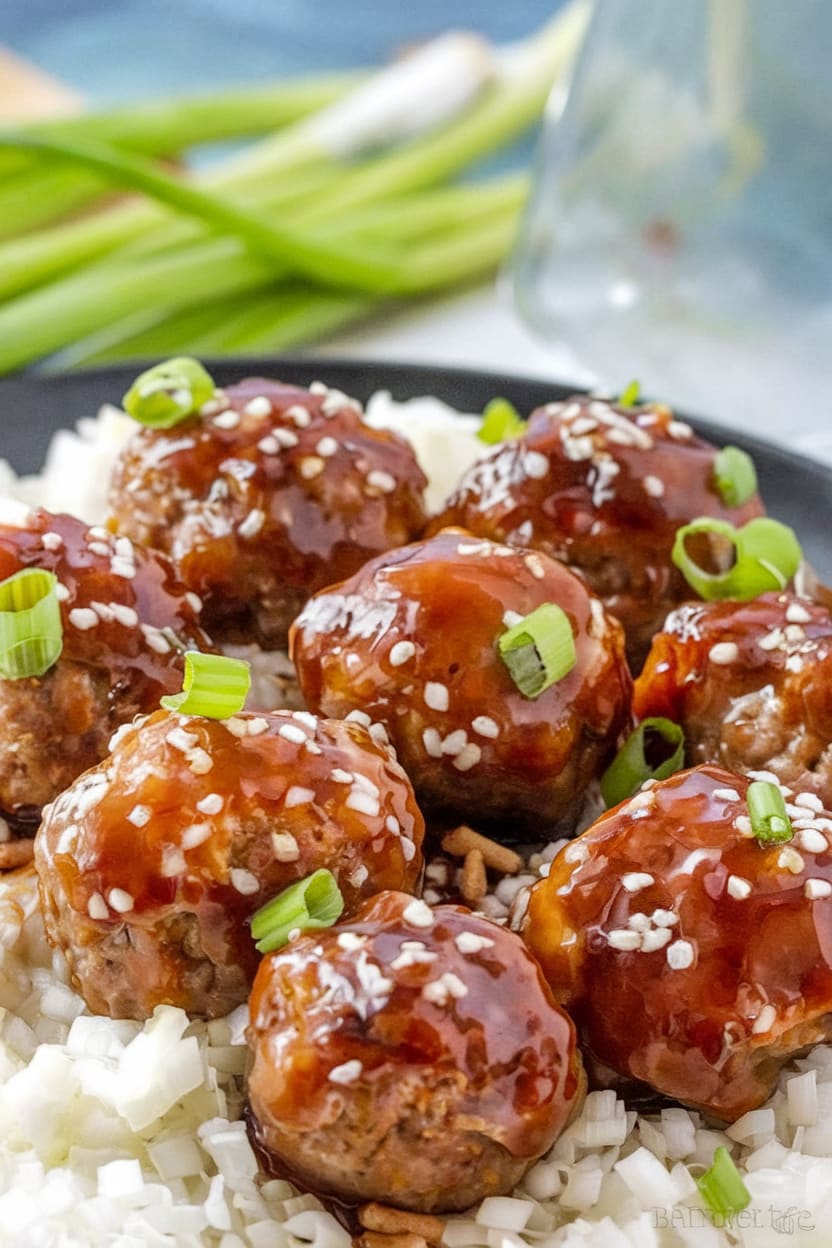 Sticky Asian Glazed Meatballs
