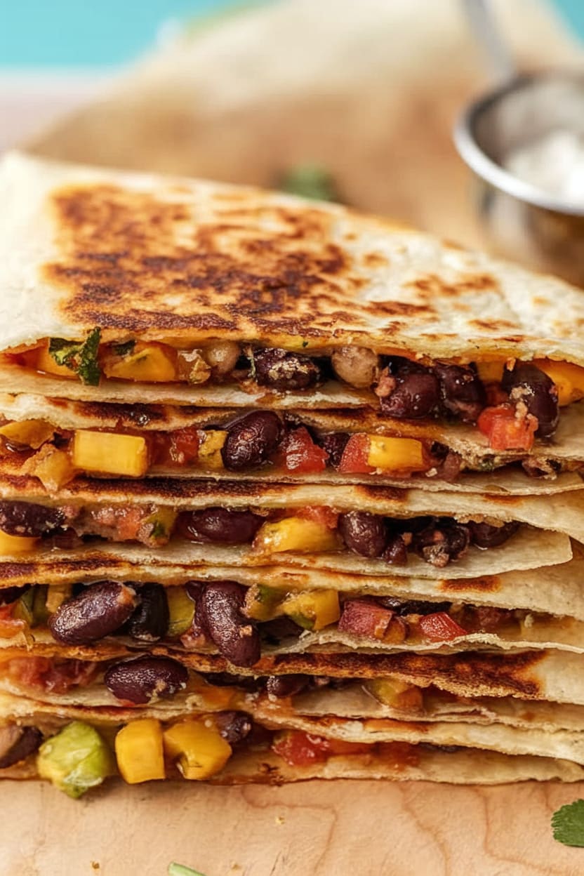 Hearty Black Bean Quesadillas