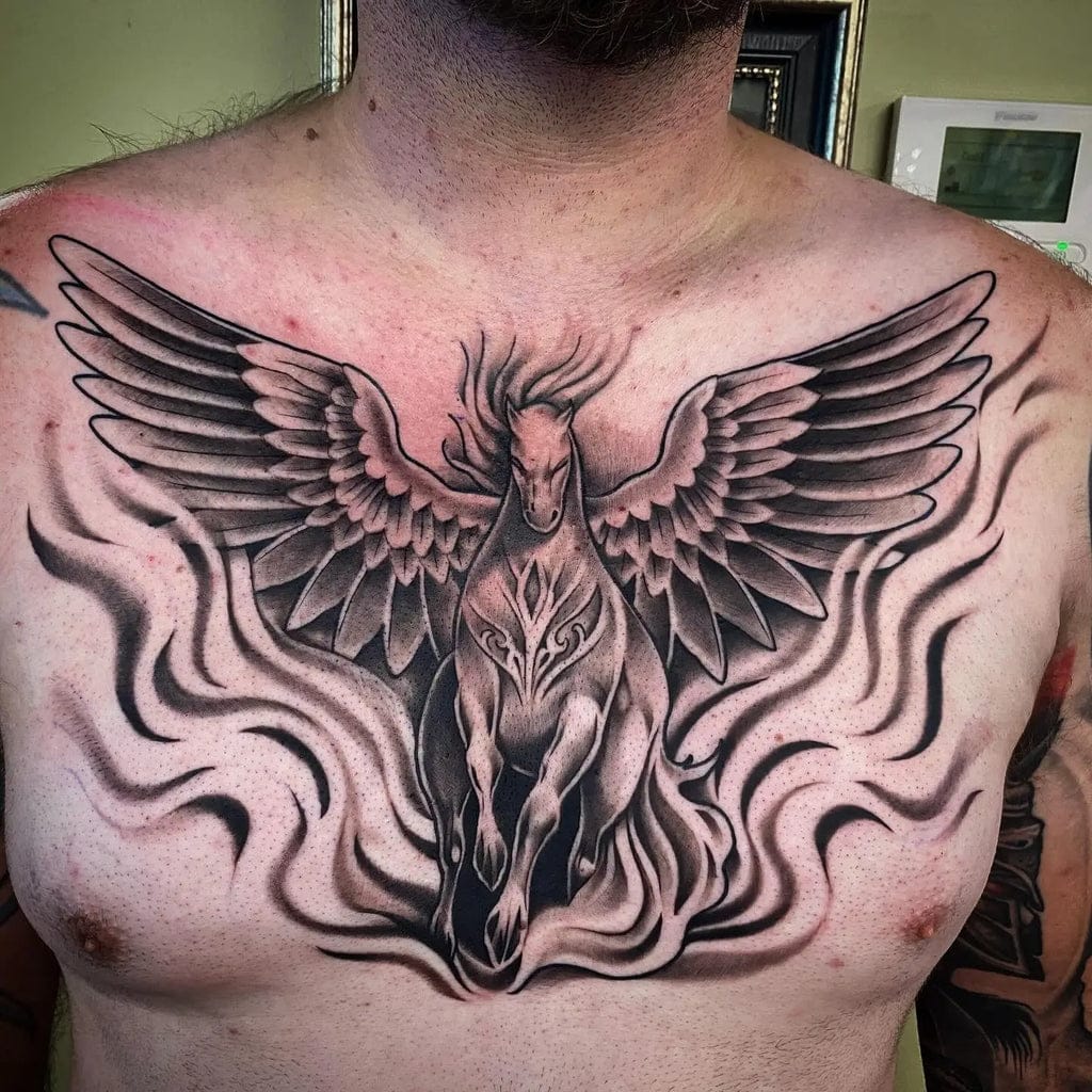pegasus wing tattoo